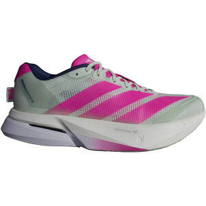 adidas �A�f�B�_�X ���f�B�[�X �X�j�[�J�[ �yadidas Adizero Boston 13 Linen Green Shock Pink (Women's)�z �T�C�Y US_8.5(25.5cm) Linen Green/Shock Pink/Dark Blue