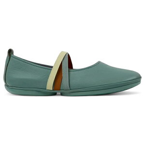 Camper Jy[ fB[X Xj[J[ yCamper Twins Ballerina Flat Green Orange Beige (Women's)z TCY EU_39(25cm) Green