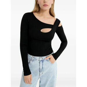 �}���Z�� ���f�B�[�X T�V���c �g�b�v�X Lotte long-sleeve top Black