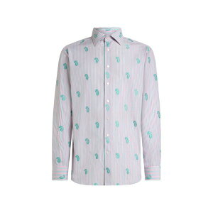 �G�g�� �����Y �V���c �g�b�v�X Striped fil coup䩘R shirt White