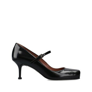 �v���~�A�[�^ ���f�B�[�X �p���v�X �V���[�Y Square toe strap pumps Black