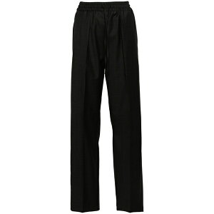 �C�U�x�� �}���� ���f�B�[�X �J�W���A���p���c �{�g���X Liska plaid wool trousers Grey