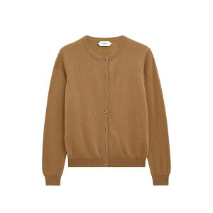 �v�����O�� �I�u �X�R�b�g�����h ���f�B�[�X �J�[�f�B�K�� �A�E�^�[ Crew-neck cashmere cardigan Brown
