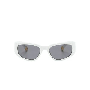 �W���N�G���X ���f�B�[�X �T���O���X���A�C�E�F�A �A�N�Z�T���[ Rectangle-frame sunglasses White