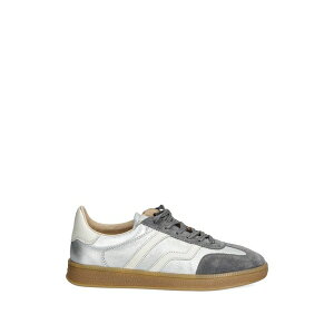 �K���g ���f�B�[�X �X�j�[�J�[ �V���[�Y Cuzima leather sneakers Silver
