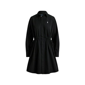 �����t���[���� ���f�B�[�X �����s�[�X �g�b�v�X Long-sleeve cotton mini dress Black