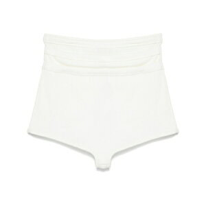 �r�N�^�[�A���h�����t ���f�B�[�X �J�W���A���p���c �{�g���X Layered-effect mini shorts White