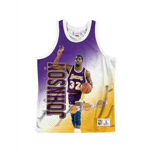 �~�b�`�F��&�l�X �����Y �J�b�g�\�[ �g�b�v�X X nba los angeles lakers magic johnson behind the back jersey White