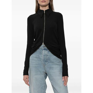 �A���L�T���_�[���� ���f�B�[�X �V���c �g�b�v�X Zip top Black