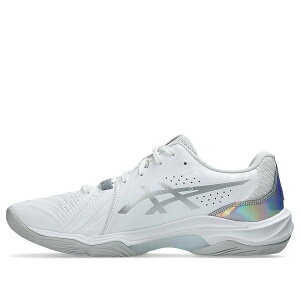 ASICS �A�V�b�N�X �����Y �X�j�[�J�[ �yASICS Court Control FF 4 'White Pure Silver' 1073A091-100�z �T�C�Y US_10(28.0cm)