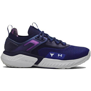 Under Armour A_[A[}[ Y Xj[J[ yUnder Armour Project Rock 5 Disrupt Bauhaus Blue Midnight Navyz TCY US_8(26.0cm) Bauhaus Blue/Midnight Navy