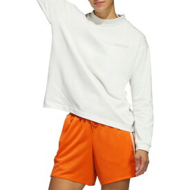アディダス レディース シャツ トップス adidas Women's Select Basketball Mock Neck Long Sleeve T-Shirt Off White