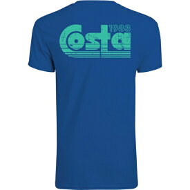 コスタデルマール メンズ シャツ トップス Costa Del Mar Men's Founders Font T-Shirt Royal Blue