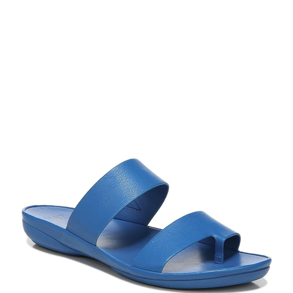 ナチュライザー レディース シューズ サンダル Blue 正規品 Wave 全商品無料サイズ交換 Leather Slide Genn-Drift Toe 大注目 Ring Sandals