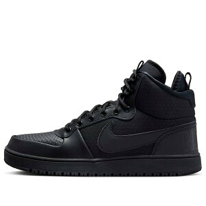 Nike �i�C�L �����Y �X�j�[�J�[ �yNike Court Borough Mid Winter 'Triple Black' AA0547-002�z �T�C�Y US_11(29.0cm)
