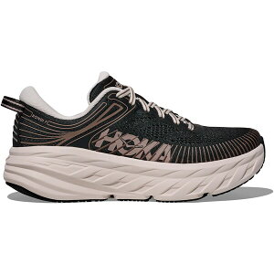 Hoka One One �z�J�I�l�I�l ���f�B�[�X �X�j�[�J�[ �yHoka One One Bondi 7 Black Rose Cream (Women's)�z �T�C�Y US_W_10 Black/Rose Cream