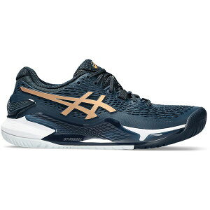ASICS �A�V�b�N�X ���f�B�[�X �X�j�[�J�[ �yASICS Gel-Resolution 9 French Blue Pure Gold (Women's)�z �T�C�Y US_5.5(22.5cm) French Blue/Pure Gold