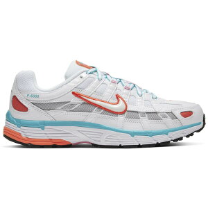 Nike �i�C�L ���f�B�[�X �X�j�[�J�[ �yNike P-6000 White (Women's)�z �T�C�Y US_6.5(23.5cm) White/Oracle Aqua/Magic Flamingo/White