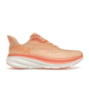 Hoka One One �z�J�I�l�I�l ���f�B�[�X �X�j�[�J�[ �yHoka One One Clifton 9 Cantaloupe (Women's)�z �T�C�Y US_5.5(22.5cm) Cantaloupe/White