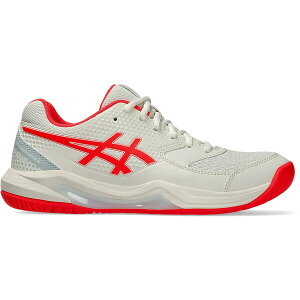 ASICS �A�V�b�N�X ���f�B�[�X �X�j�[�J�[ �yASICS Gel-Dedicate 8 Pickleball Cream Flash Red (Women's)�z �T�C�Y US_W_10 Cream / Flash Red