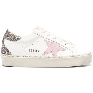 Golden Goose �S�[���f���O�[�X ���f�B�[�X �X�j�[�J�[ �yGolden Goose Hi Star White Antique Pink Glitter (Women's)�z �T�C�Y US_5(22.0cm) White/Antique Pink