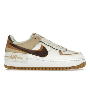 Nike �i�C�L ���f�B�[�X �X�j�[�J�[ �yNike Air Force 1 Low Shadow Flax Sesame (Women's)�z �T�C�Y US_5(22.0cm) Sail/Flax/Sesame/Brown