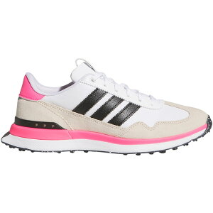 adidas �A�f�B�_�X ���f�B�[�X �X�j�[�J�[ �yadidas S2G 26 Textile Spikeless Golf White Black Lucid Pink (Women's)�z �T�C�Y US_7.5(24.5cm) Cloud White/Core Black/Lucid Pink