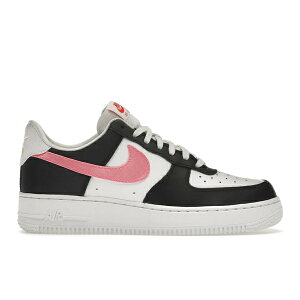 Nike �i�C�L ���f�B�[�X �X�j�[�J�[ �yNike Air Force 1 Low 07 Satin Swoosh (Women's)�z �T�C�Y US_8(25.0cm) White/Black/Starfish/Pink Glow