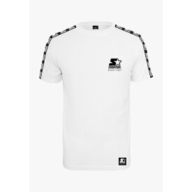 スターター メンズ Tシャツ トップス LOGO TAPED - Print T-shirt - white