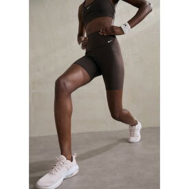 ナイキ レディース フィットネス スポーツ ONE - Leggings - baroque brown/white