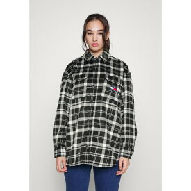 トミーヒルフィガー レディース シャツ トップス OVERSHIRT - Button-down blouse - black