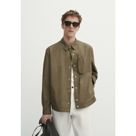 マッシモ ドゥッティ メンズ サンダル シューズ WITH CHEST POCKET - Shirt - khaki