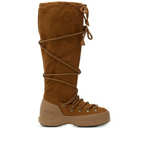 ���[���u�[�c �����Y �u�[�c �V���[�Y Luna lace-up suede boots Brown