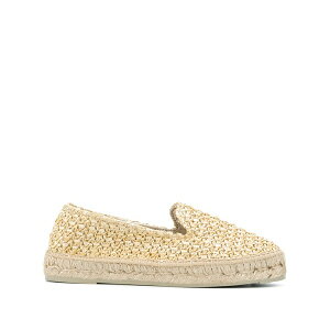 �}�l�r ���f�B�[�X �T���_�� �V���[�Y Tweed woven espadrilles Neutrals