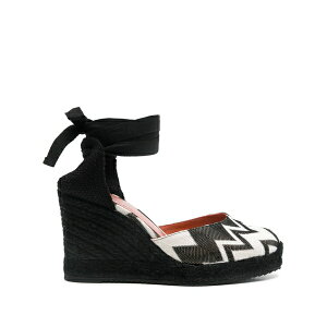 �~�b�\�[�j ���f�B�[�X �T���_�� �V���[�Y Zigzag-woven espadrilles Black