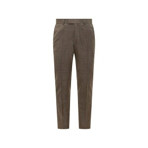 �{�X �����Y �J�W���A���p���c �{�g���X Slim-fit tailored trousers Brown