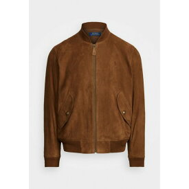 ラルフローレン メンズ ジャケット＆ブルゾン アウター GUNNERS LINED - Leather jacket - country brown