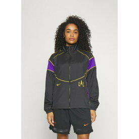 ナイキ レディース ジャケット＆ブルゾン アウター NBA LOS ANGELES LAKERS CITY EDITION JACKET - Club wear - black/field purple/amarillo