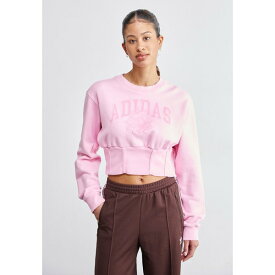 アディダスオリジナルス レディース パーカー・スウェットシャツ アウター CREW - Sweatshirt - true pink