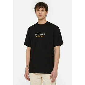 ディッキーズ メンズ Tシャツ トップス PARK TEE - Print T-shirt - blk tangerine