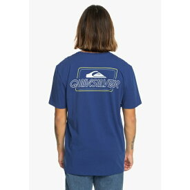 クイックシルバー メンズ Tシャツ トップス LINE BY LINE - Print T-shirt - monaco blue
