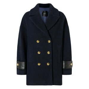 �s���R ���f�B�[�X �R�[�g �A�E�^�[ Double-breasted embellished-cuff coat Blue