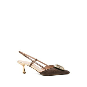 ���x���g�t�F�X�^ ���f�B�[�X �p���v�X �V���[�Y Julien embellishment slingback pumps Brown