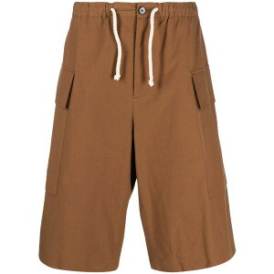 �W���E�T���_�[ �����Y �J�W���A���p���c �{�g���X Cargo cotton shorts Brown