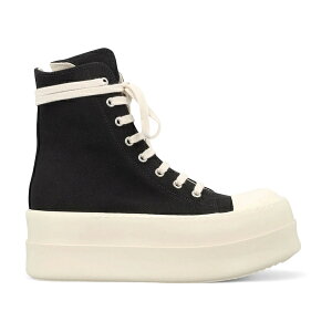 Rick Owens ���b�N�I�E�G���X ���f�B�[�X �X�j�[�J�[ �yRick Owens Mega Bumper Sneaks Black Milk (Women's)�z �T�C�Y US_7(24.0cm) Black/Milk/Milk