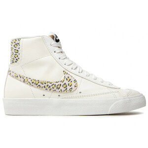 Nike �i�C�L ���f�B�[�X �X�j�[�J�[ �yNike Blazer Mid 77 SE Lemon Leopard (Women's)�z �T�C�Y US_7(24.0cm) Sail/Sail/Light Lemon Twist/Black