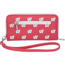 エーグルウィング レディース 財布 アクセサリー Wisconsin Badgers Women's Zip Around Wristlet Wallet