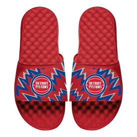 アイスライド メンズ サンダル シューズ Detroit Pistons ISlide High Energy Slide Sandals Red