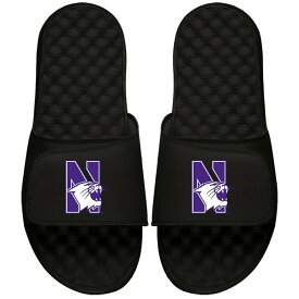アイスライド メンズ サンダル シューズ Northwestern Wildcats ISlide Secondary Logo Slide Sandals Black