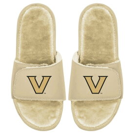アイスライド メンズ サンダル シューズ Vanderbilt Commodores ISlide Dune Faux Fur Slide Sandals Tan